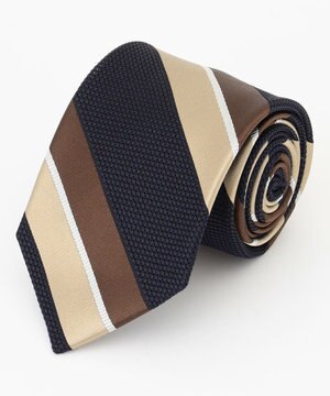  【JAPANESE SILK FRESCO TIE COLLECTION】マルチストライプ ネクタイ