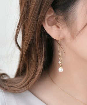  オールウェイズパールビジューアメリカンピアス