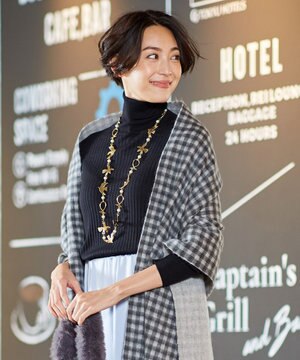  【洗える】カシミヤシルクブレンド タートルネックニット (検索番号:JJ47)