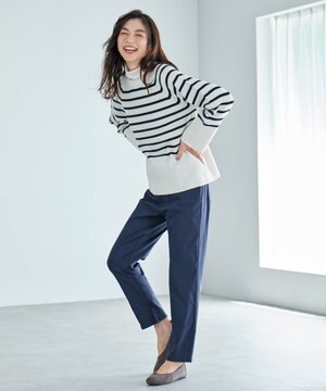 【ストレッチ/ガードル効果/裏起毛/ウエストゴム】大人の7daysウォームタッチパンツ