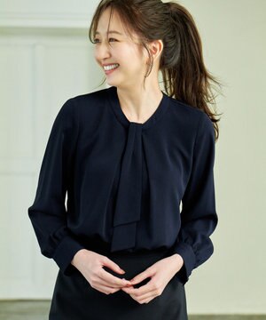  【2WAY】ボウタイブラウス