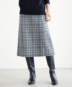  ミルドウールリバーチェック スカート