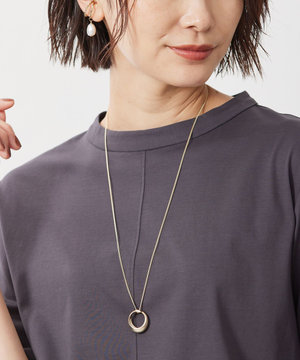 ボリュームリング ワントップ ネックレス