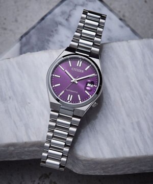  【TSUYOSA 37mm】つややかなバイオレットのメカニカルウオッチ NJ0200-50W