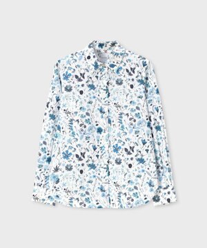  リバティプリント 長袖シャツ