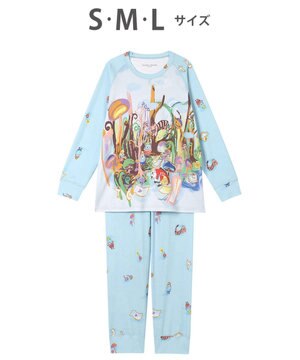  ツモリチサト パジャマ 綿100%(本体) スムース素材 長袖 長ズボン レディース UDX590 /ワコール