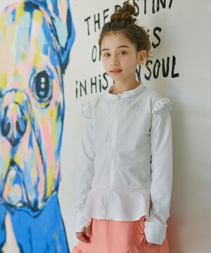  【XS-Lサイズ】フリル ラッシュガード