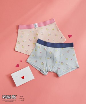  【スヌーピー】PEANUTS × une nana cool メンズボクサーパンツ SNOOPY