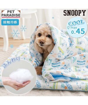  スヌーピー もちっと クール ブランケット 《サーフ柄》