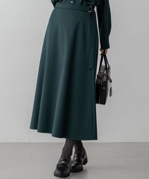  【VERY10月号掲載】メリノウールサテン スカート