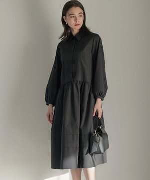  【先行予約】ソフトクロスピンタック ワンピース