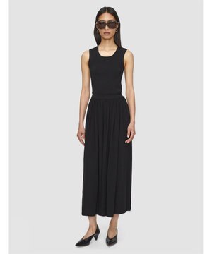  【洗える】クレープジャージー　スカート