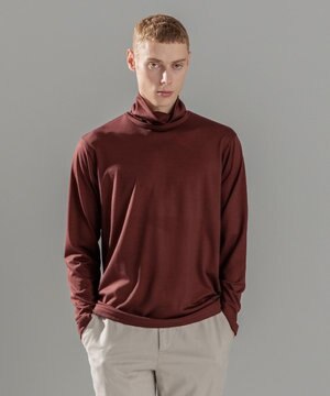  ウールジャージーウォッシャブル　タートルネック