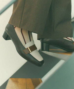 【リーガルレディース】F57R 晴雨兼用ヒールローファー パンプス