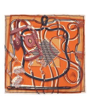  manipuri コラージュジョッキー シルク スカーフ