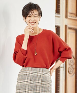 【洗える】SECOND PRINCE ドルマンスリーブ ニット