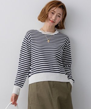  【先行予約】コットンギマ クルーネック ニット