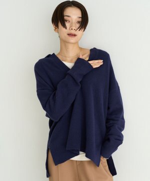  ふわふわ スキッパーニット