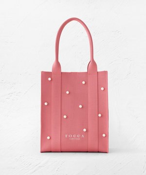 【大人百花掲載】【A4サイズ対応】RHYTHM OF PEARL KNITBAG ニットバッグ