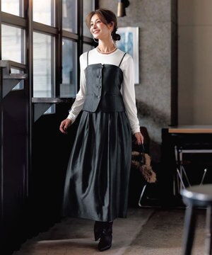  【STORY×UNFILOコラボ】ビスチェセットアップ 3点セット