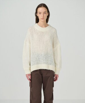  オーバールーズニットトップ