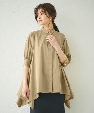 【ANSWER for ほど甘トレンド】ハンカチーフヘムシャツ