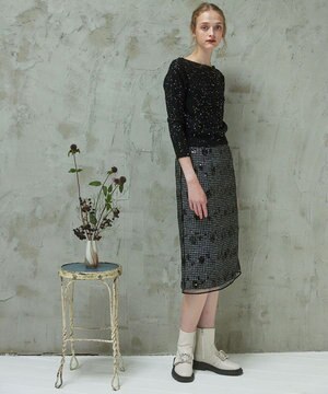  SPANGLE OF FLOWER スカート