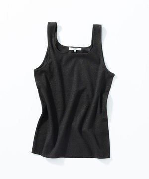  【SLOW/一部店舗限定】好評につき新色追加！ラメリブジャージー タンクトップ