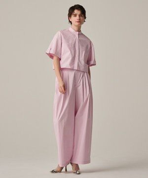  【ご好評につき追加生産】カラータイプライター タックワイドパンツ（uncrave WHITE）