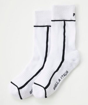  【FILA GOLF】ライン入りクルーソックス