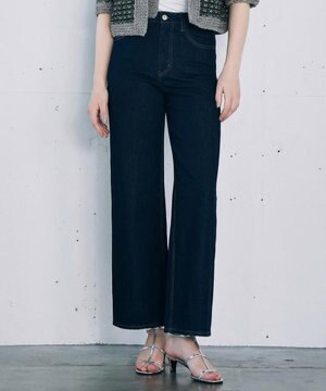  【カトリエムブーケ】Coton soie Denim ワイドストレートデニムパンツ