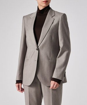  カシミアブレンド フランネル ジャケット