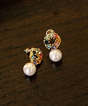 パール イヤリング (ピアス/イヤリング）
