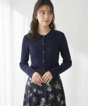  CICA加工 襟デザイン ニット