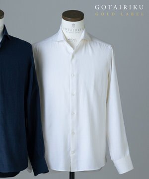  GOLD LABEL/WEB&一部店舗限定【Thomas Mason】コットンカシミヤ フラノシャツ
