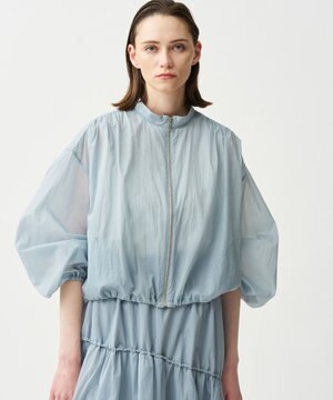 シアープルーフナイロン スタンドネックブルゾン