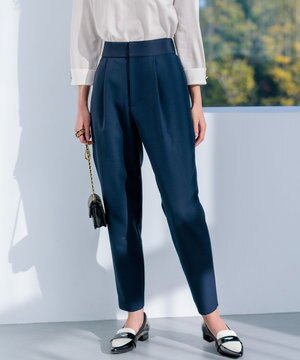  【洗える・ストレッチ】プランタンカラークロップド パンツ