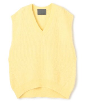  アルパカファーニット Vネックベスト