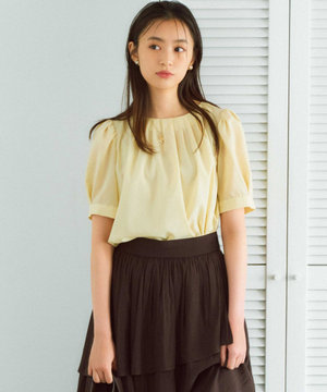 ソフトローンパフスリーブ ブラウス