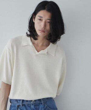  【ユニセックス着用ITEM】スキッパーニットポロ