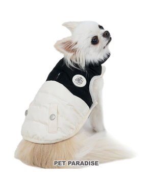  J.PRESS バイカラーベスト 《ホワイト》 小型犬