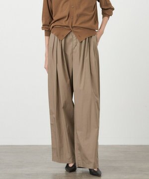  COTTON LAWN | タックワイドパンツ