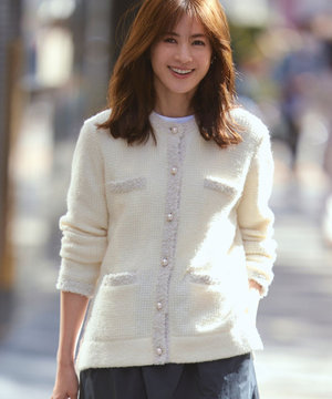 【人気商品追加分入荷!】ツイードニット ジャケット