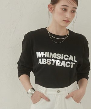  【ANGIE VINTAGE】フロッキープリントロゴロンT