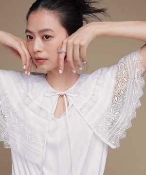  【組曲×setsuko sagittaire】レースケープ Tee