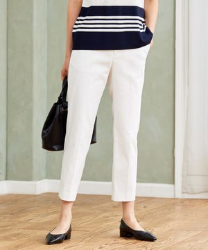  【接触冷感・UVカット・吸水速乾】シェルタリングオックステーパード パンツ