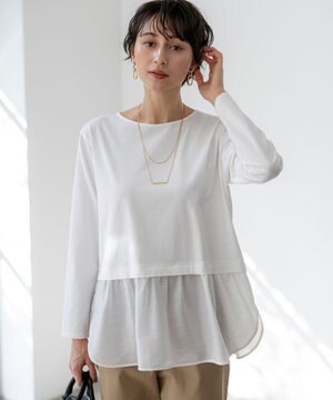  【先行予約】ナチュラルコットンベア シアードッキング カットソー