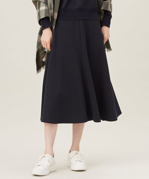  【セットアップ対応・洗える】ブークレダンボールフレア スカート