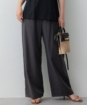  【SLOW/一部店舗限定】ブライトヴィンテージクロス ワイドパンツ