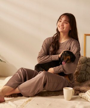  【FILA】犬や猫の毛がつきにくいルームウェア上下セット/長袖